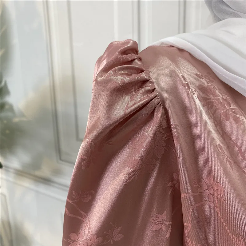 Novo Vestido Abaya Longo Feminino em Patchwork para Muçulmanas