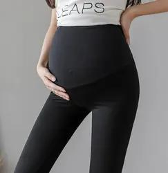 Legging de Verão para Gestantes Roupas Casuais para Mulheres Grávidas Cintura Alta Barriga