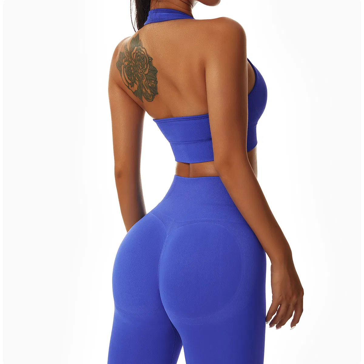 Conjunto de Yoga Sem Costura para Mulheres Conjunto de Fitness para Academia Conjunto de Yoga Sutiã de Yoga Leggings de Yoga Roupas de Treino