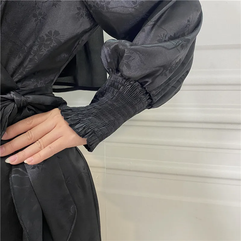 Novo Vestido Abaya Longo Feminino em Patchwork para Muçulmanas