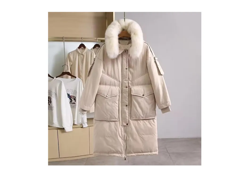 Blusão com capuz Winter Fashionable Warm-Filled para mulher