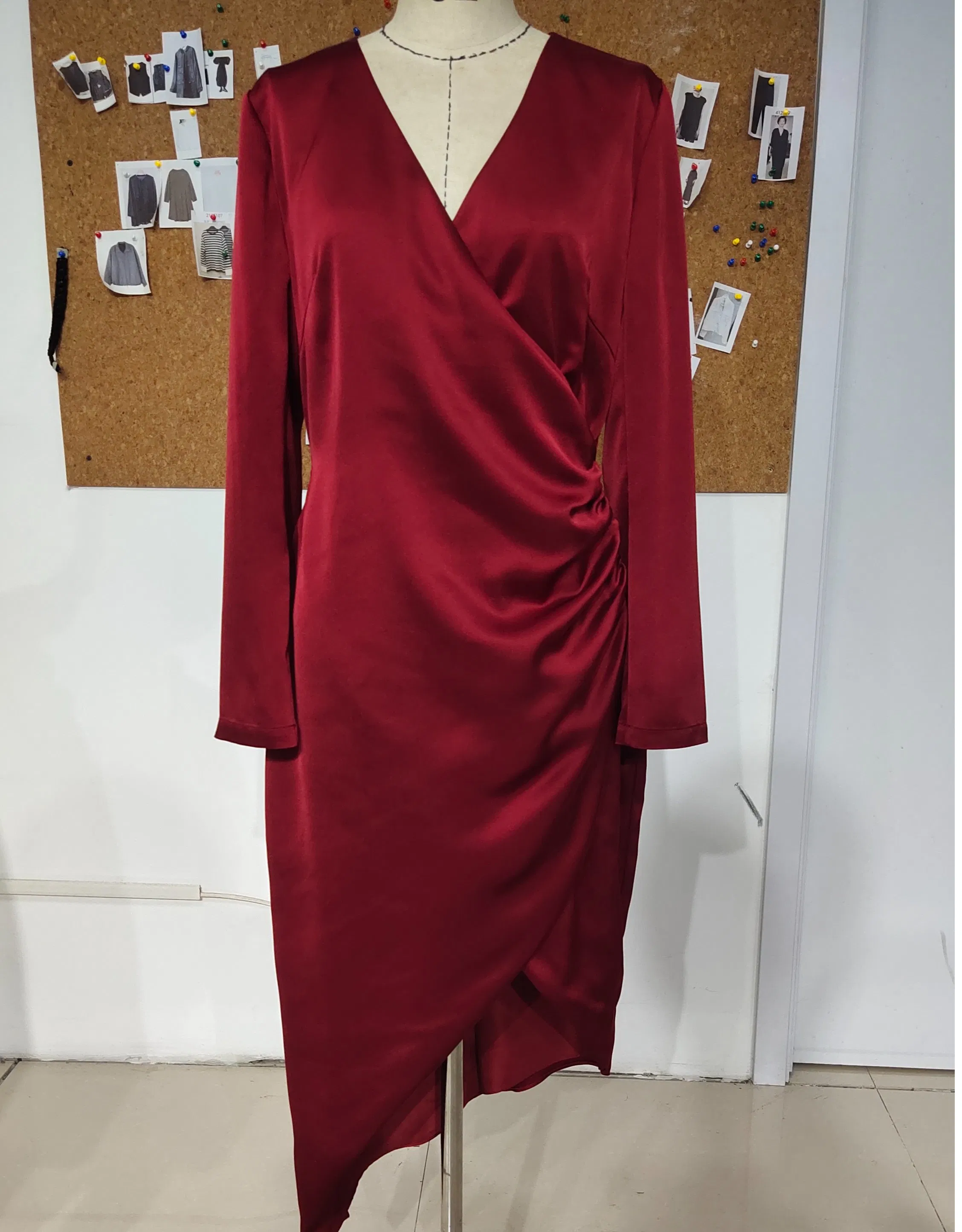 Vestido de Noite Feminino Formal para Casamento Festa Vestido de Noite com Fenda