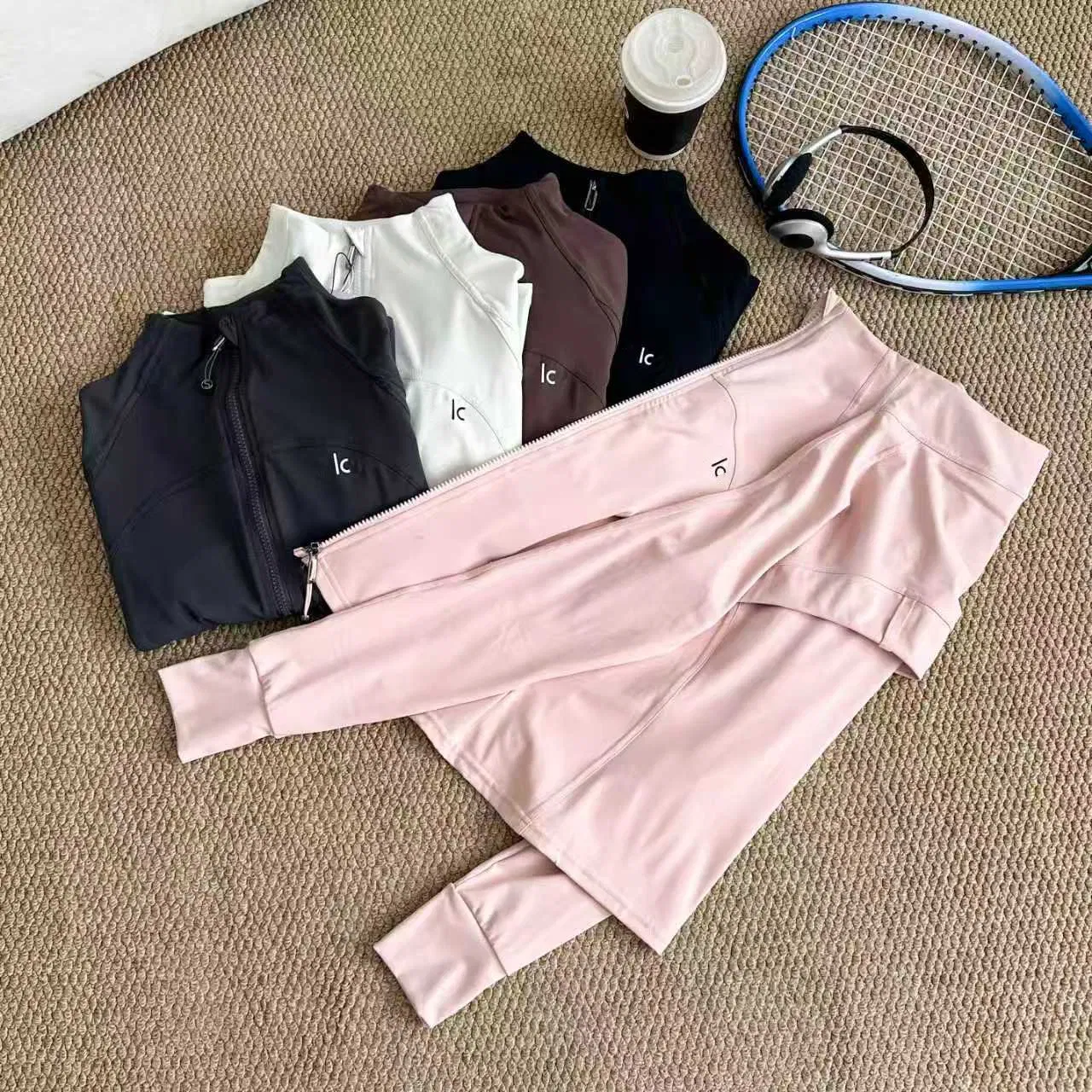 Al0 Roupas Femininas Roupas Esportivas Jaqueta de Tricô para Mulheres