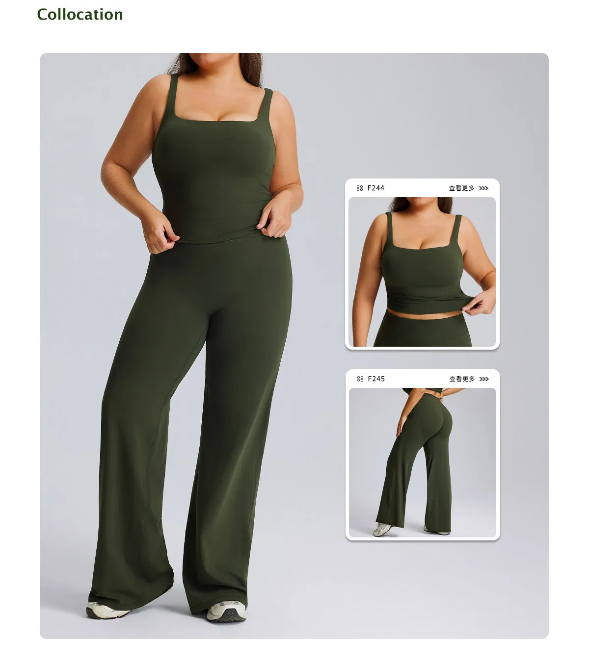 Roupas de Atividade 2 Atacado Esportivo Plus Size Roupas de Ginástica para Mulheres