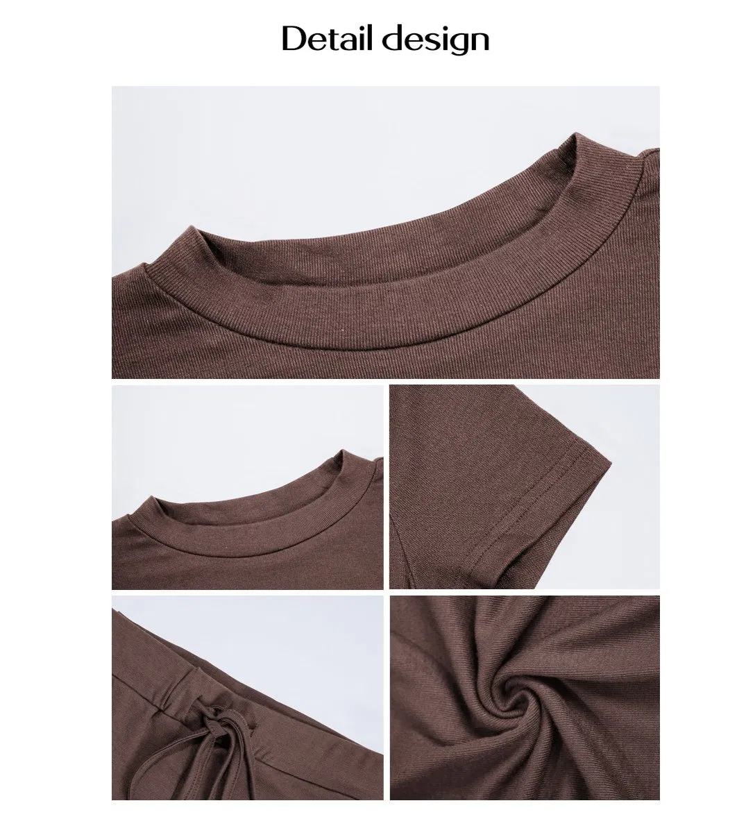 Conjunto de Tops Curtos Casuais Femininos para Lazer Urbano em Cores Sólidas para Primavera Verão, Moda Transfronteiriça para a Europa e Estados Unidos