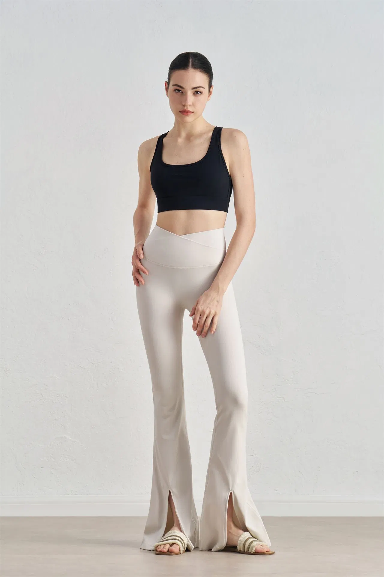 Logotipo Personalizado Verão Rápido Secagem Alta Elasticidade Fitness Roupas Esportivas Saia de Golfe Tênis Respirável Mulheres Yoga Casual Leggings Flare Lazer Roupas de Treino