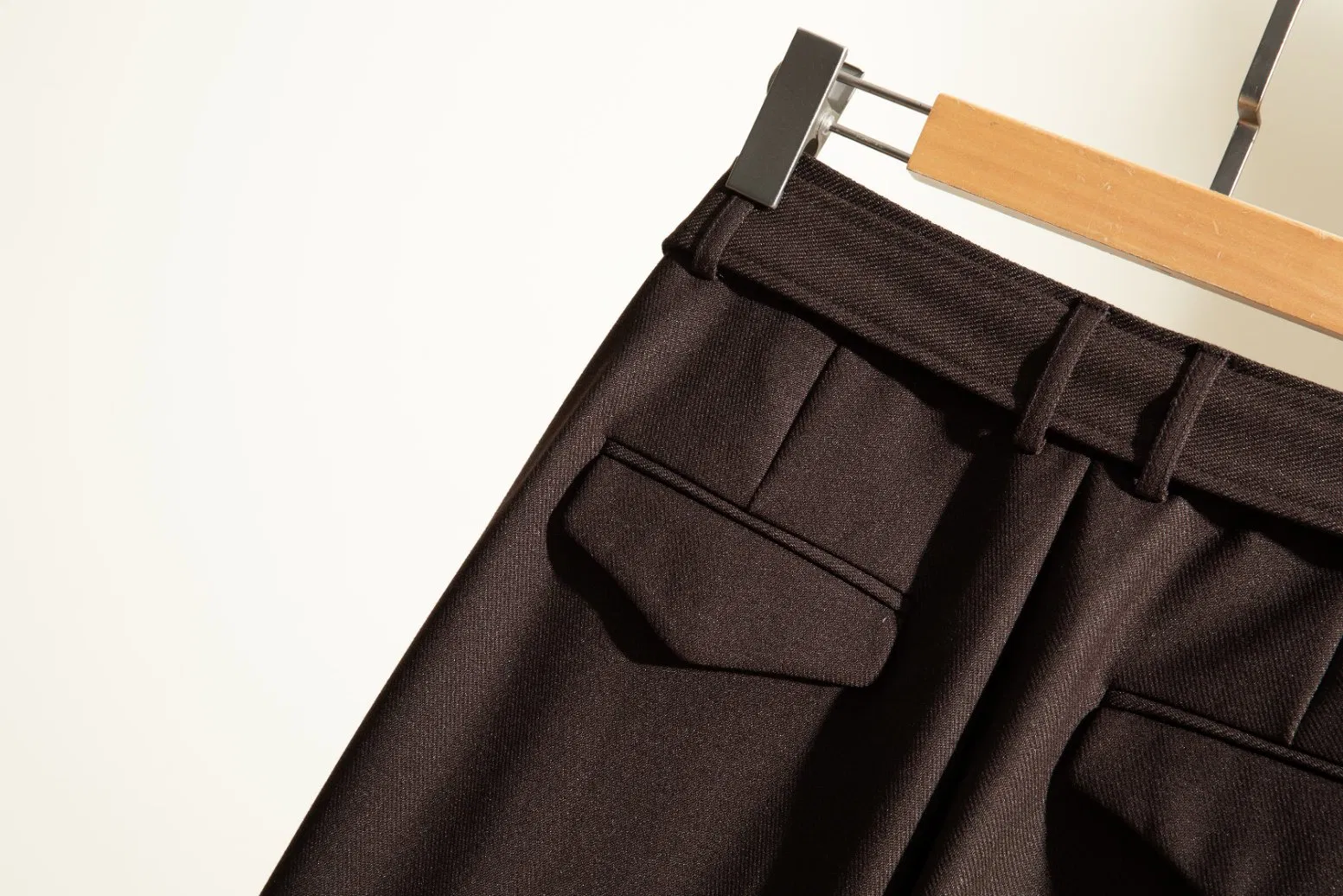 Calças de Lã Largas para o Inverno - Vestuário de Escritório Feminino
