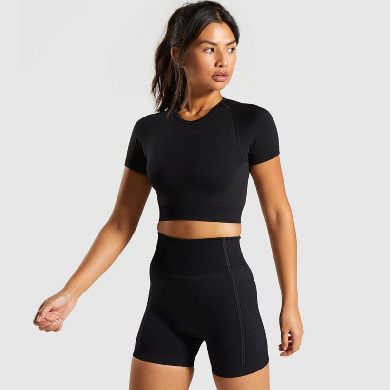 Conjunto de Roupas de Esporte Sexy para Mulheres, Conjunto Curto de Yoga, Roupas de Yoga, Roupas de Esporte para Mulheres