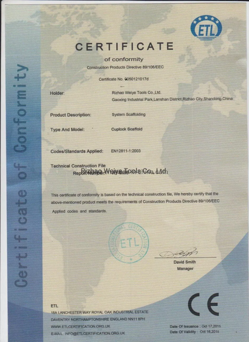 CE Certificate