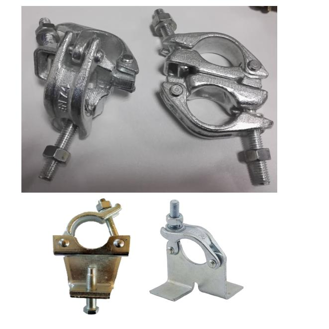 Scaffolding Durable Pressed Steel Pipe Clip Fixing Pressed Double Coupler