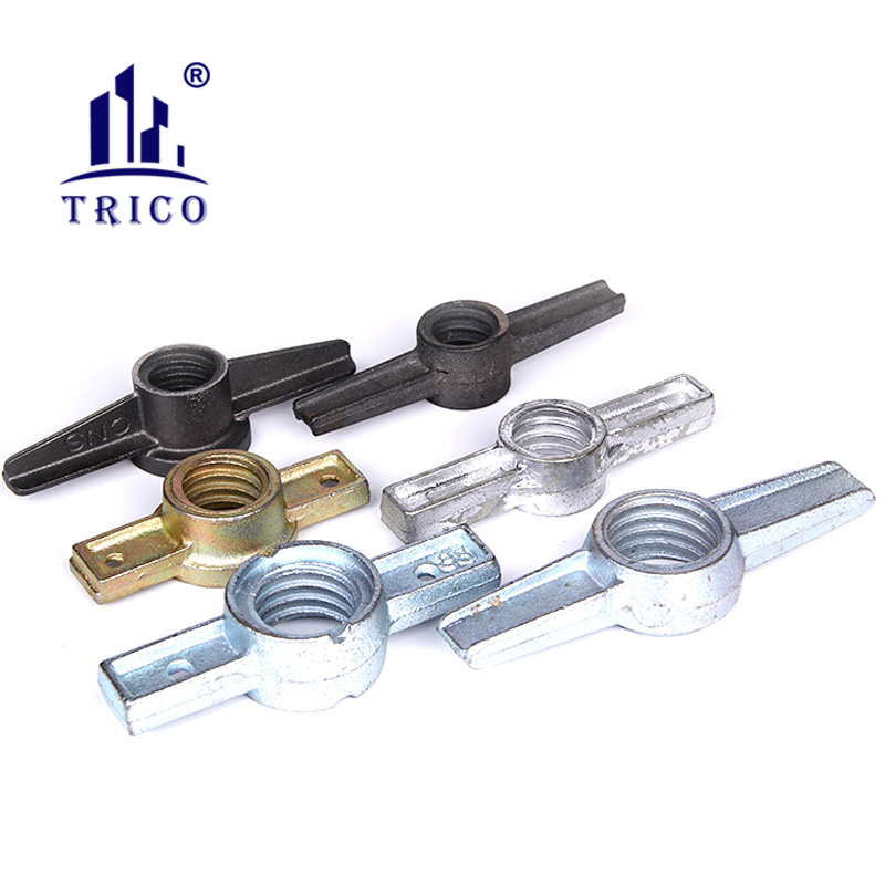 Hebei TRICO Galvanized Scaffolding Accessories Adjustable Prop Jack Base Scaffolding Screw Base Jack Nut