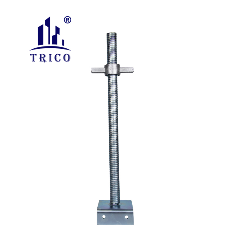 Hebei TRICO Galvanized Scaffolding Accessories Adjustable Prop Jack Base Scaffolding Screw Base Jack Nut