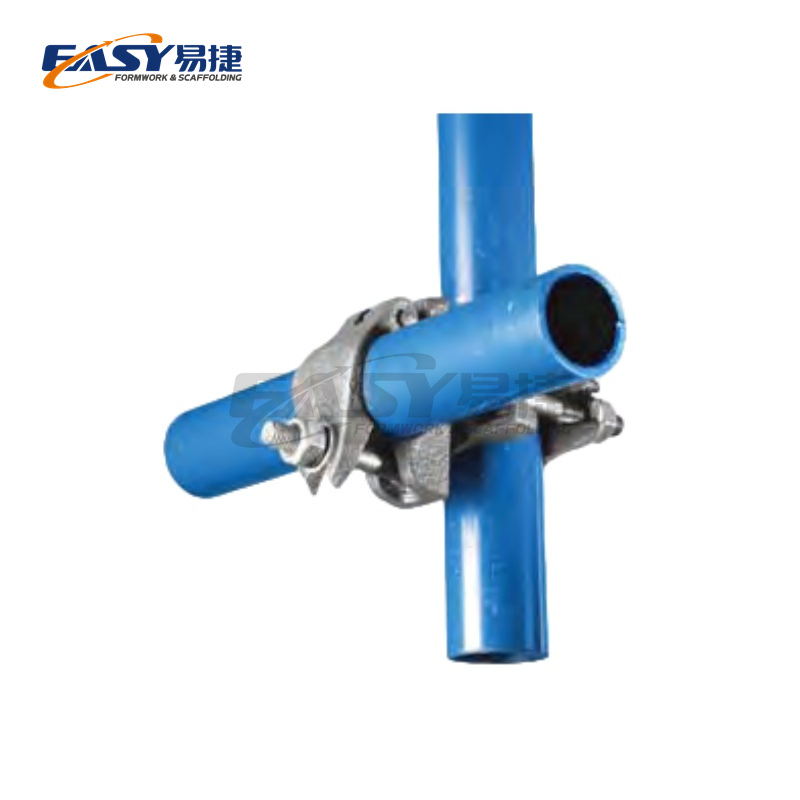 Easy Scaffold BS1139/En74 48.3mm British Drop Forged Pressed Type Pipe Joint Coupler Beam Double Right Angle Swivel Scaffolding Clamp