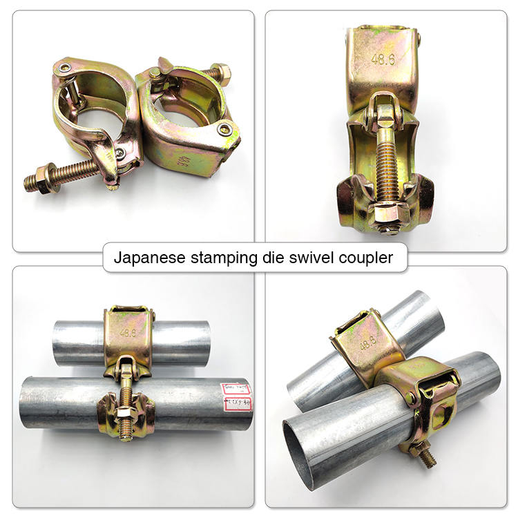 Scaffold coupler detail view