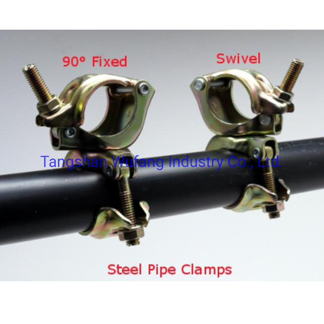 JIS Pressed Double Coupler 90 Degree Clamp Right Angle Coupler