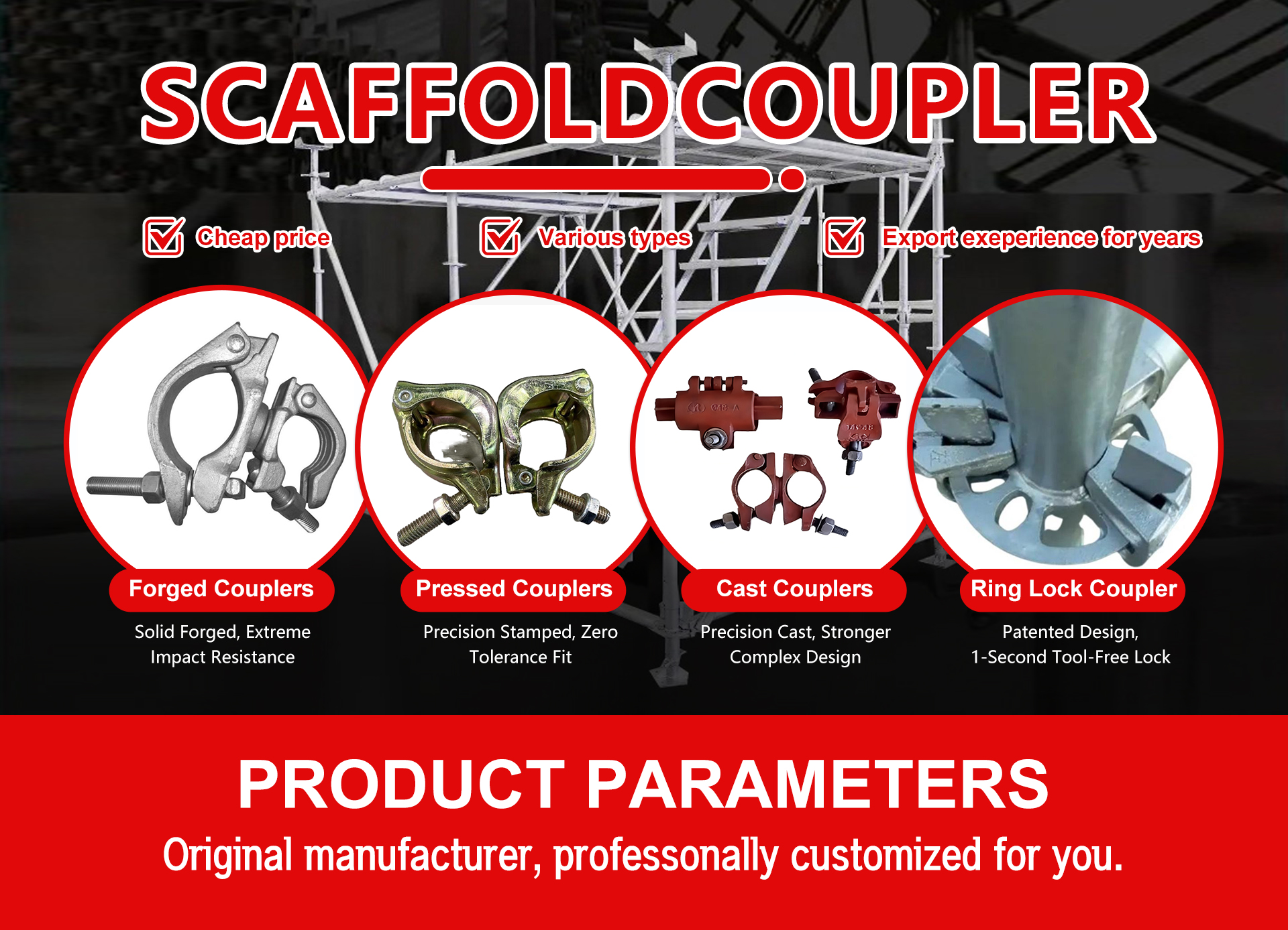 Scaffold Coupler Types