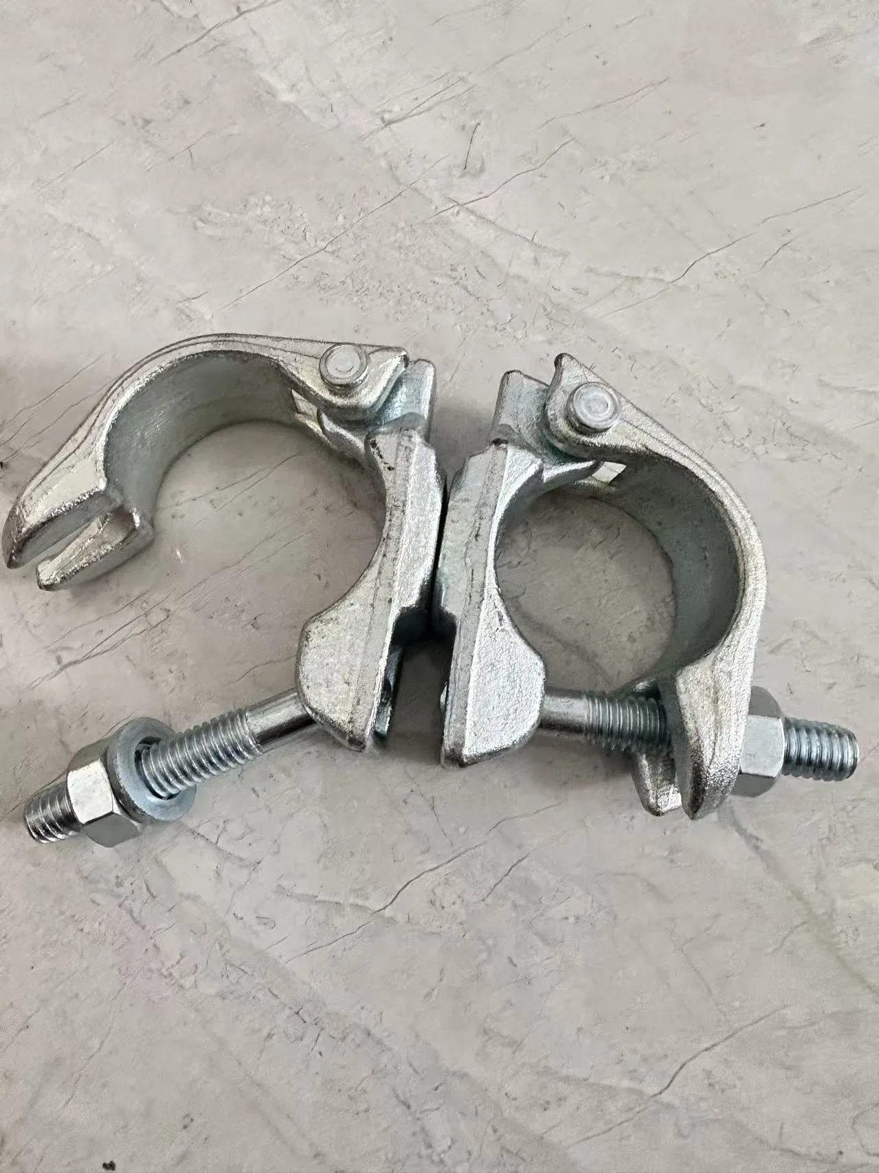 48mm British Forged Pressed Type Pipe Joint Clamp Beam Double Right Angle Scaffolding Coupler British Type Forged Swivel Clamp