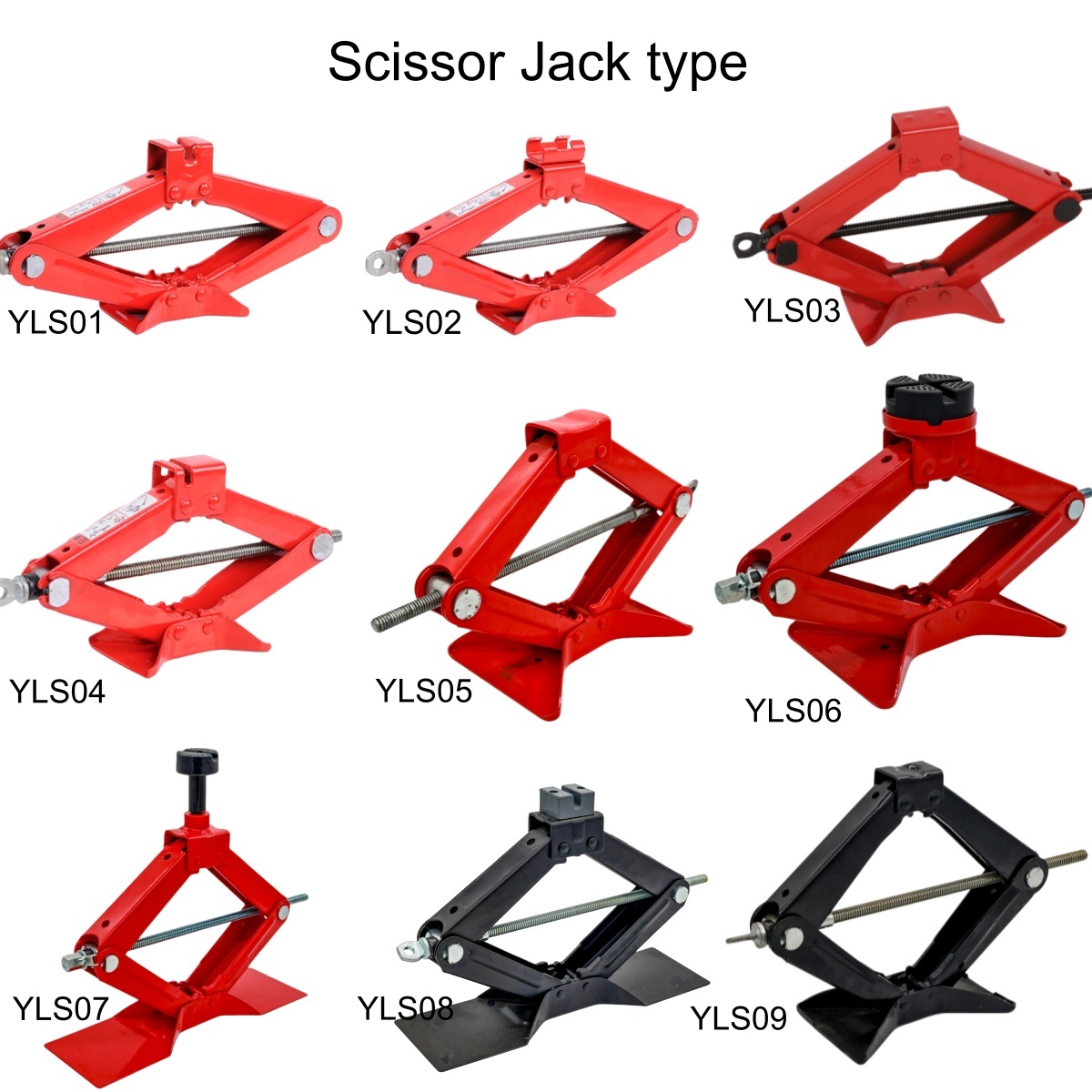 Car Tire Replacement Jack 1.5 Ton Scissor Jack with Handle for Car Tire Replacement