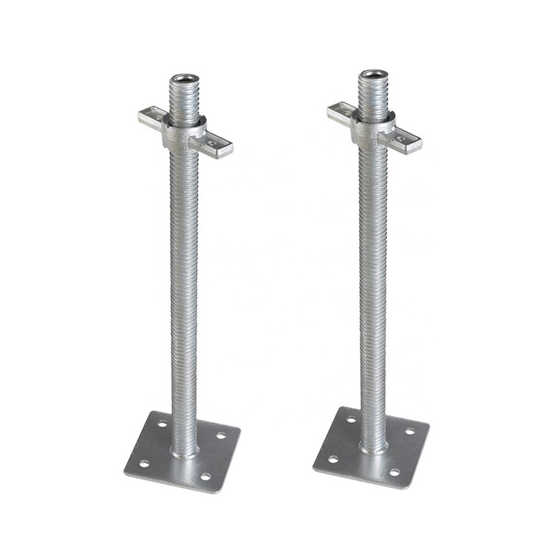 Adjustable 600mm Scaffolding Jacking Nut Hdg Adjustable 4x4 Flat Plate Base Jack
