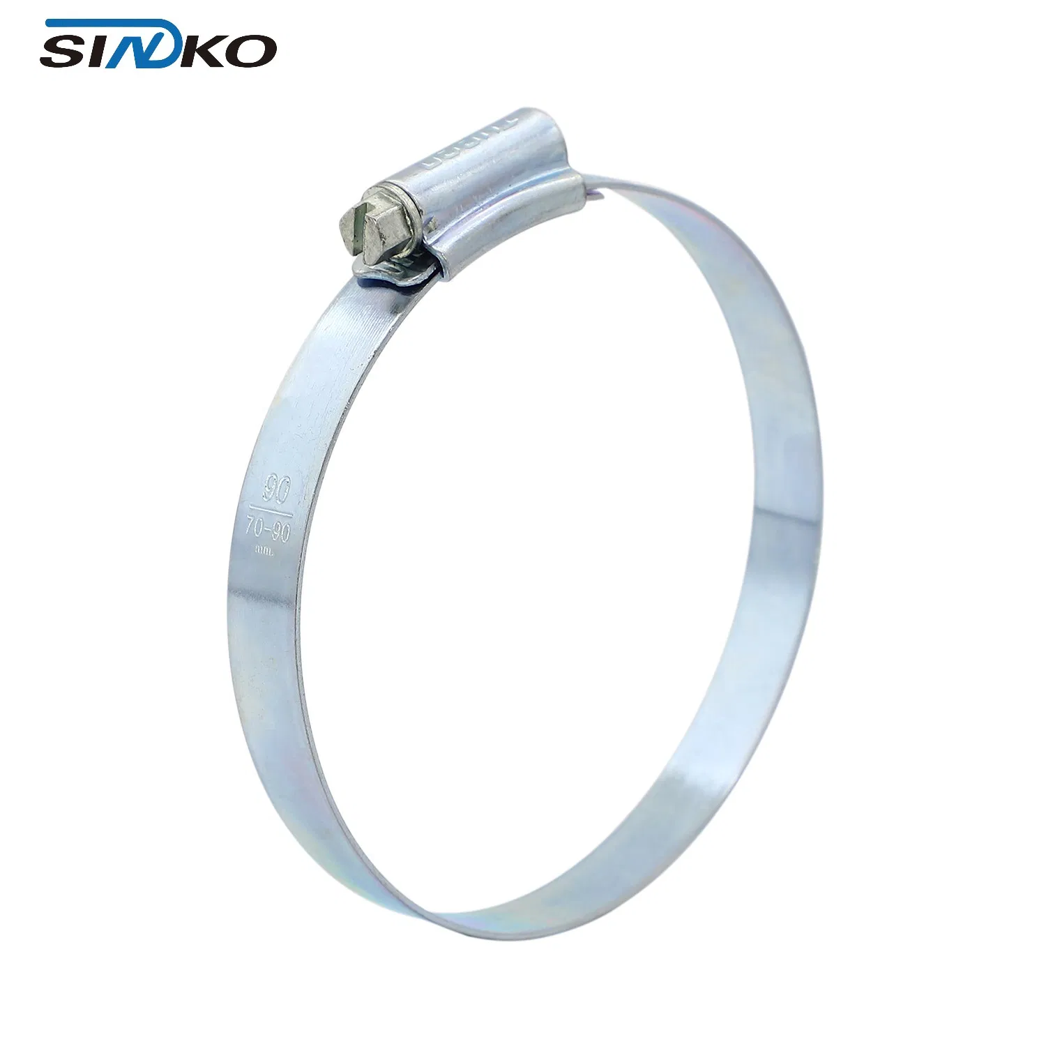 British Type Stainless Steel Hose Clamp with Swivel Fastener Design