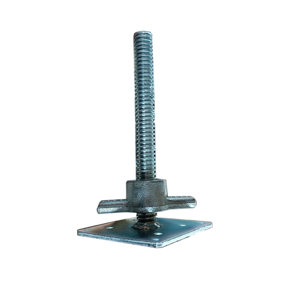 Steel Scaffolding Leveling Screw Jack Wing Nut Spinner Leveler Handle Legs for Office Building