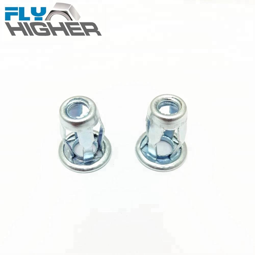 M5 Flat Head Slotted Carbon Steel Blind Rivet Nut with Zinc Plated Finish Jack Body Jack Nut