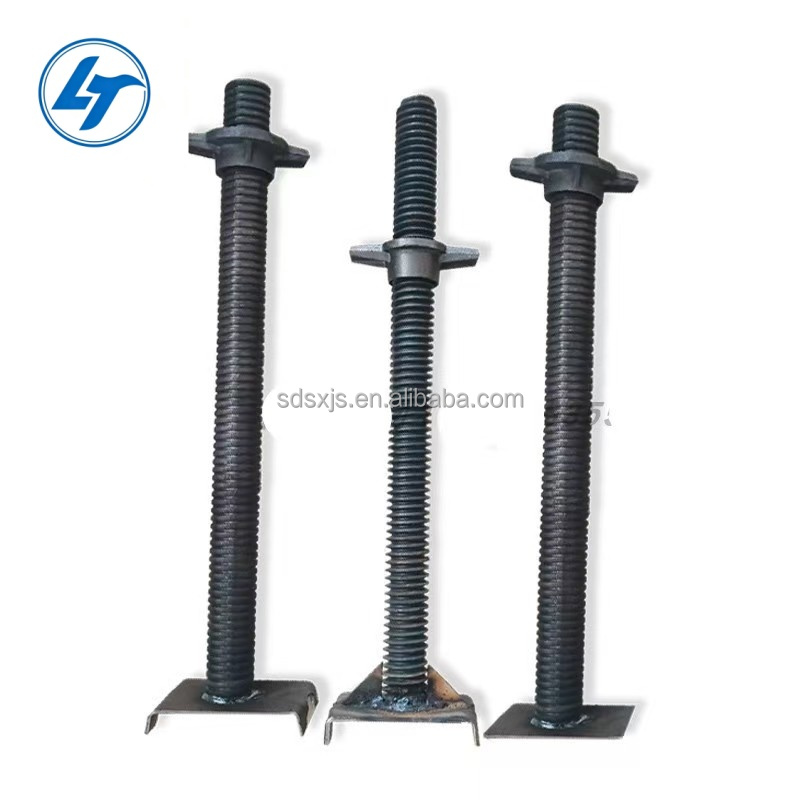 Heavy Duty Q235 Scaffolding U Jack Base | Adjustable Screw Base Jack with Nut for Formwork Support