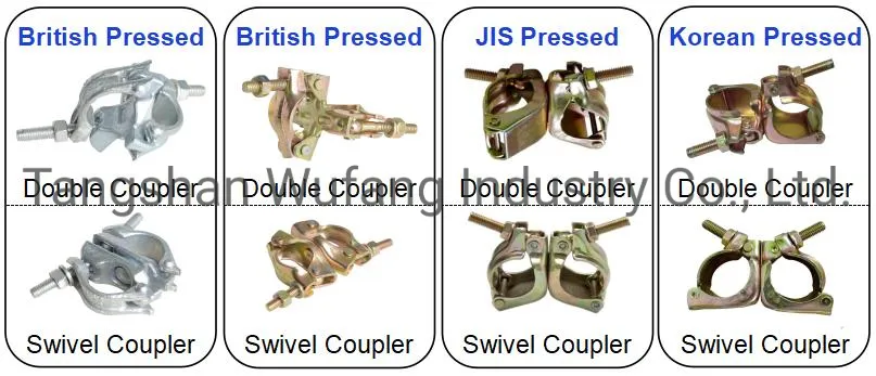 Fixed Drop Forged Right Angle Swivel Quick Scaffolding Pipe Joint Clamp Coupler