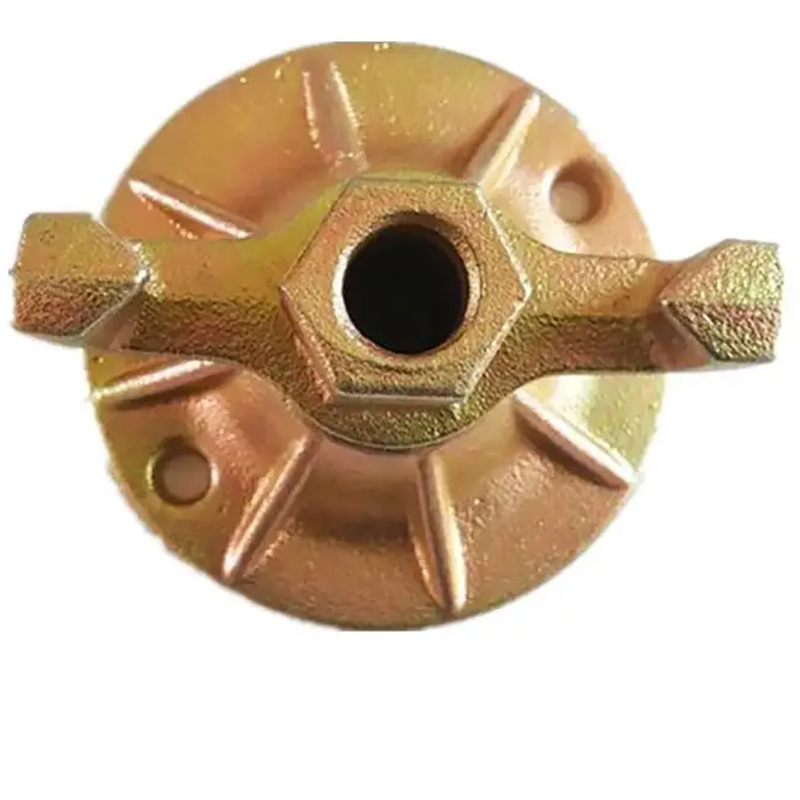 Slab Concrete Formwork Tie Rod Wing Nut Forging Combi Square/Round Plate Artuculating Formwork Nut