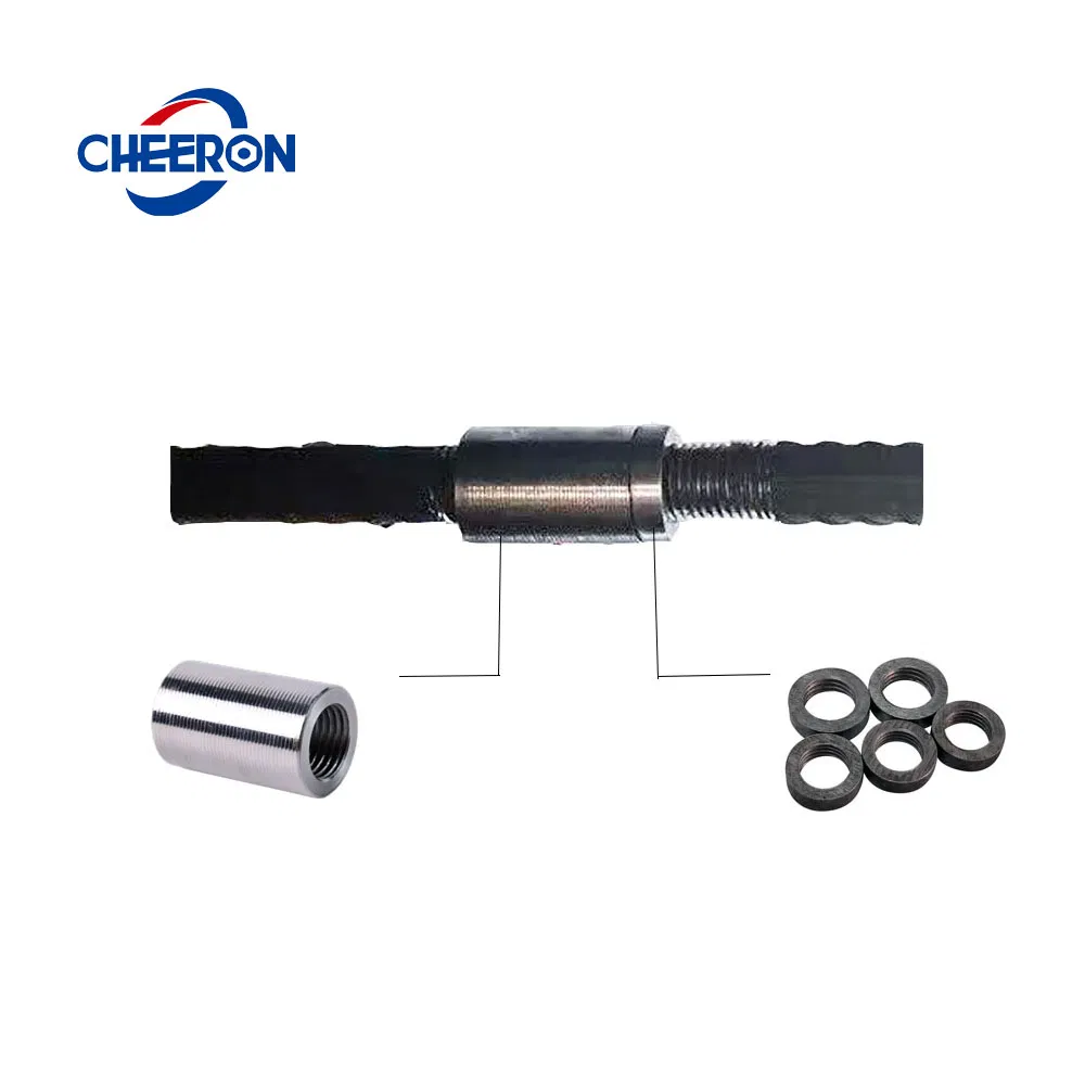 Heavy-Duty Thread Coupler Reinforcing Rebar Splicing Coupler with Lock Nut for Sale
