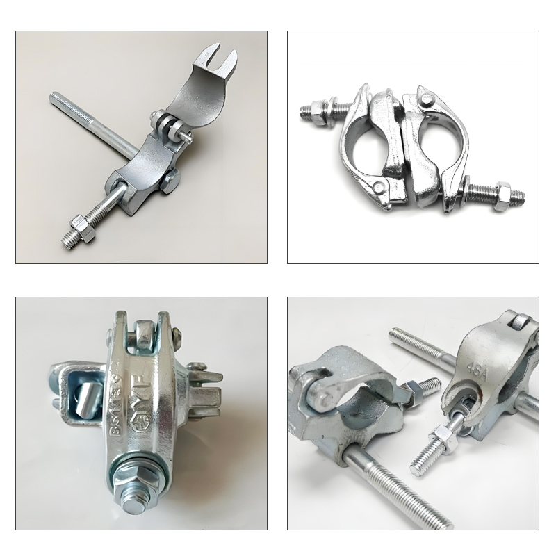 Forged Steel Scaffolding Accessory Galvanized Board Retaining Clamp Rosette Swivel Pipe Sleeves Clamp Inch Metric Measurement