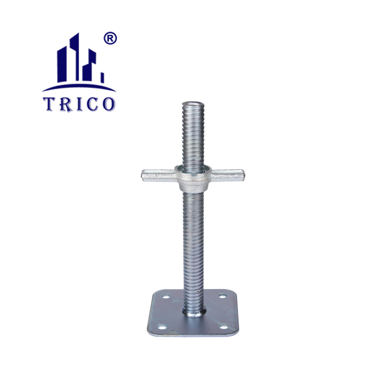 Hebei TRICO Galvanized Scaffolding Accessories Adjustable Prop Jack Base Scaffolding Screw Base Jack Nut