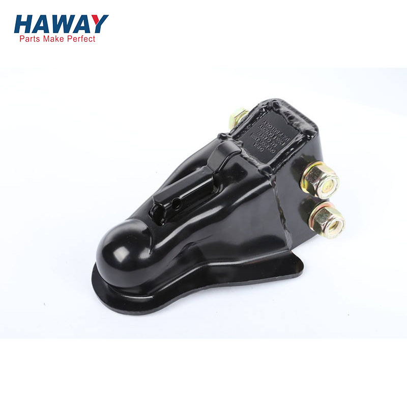 Heavy Duty Cast Adjustable Trailer Coupler 2-5/16 in, 12500lbs Capacity Channel-Mount Coupler