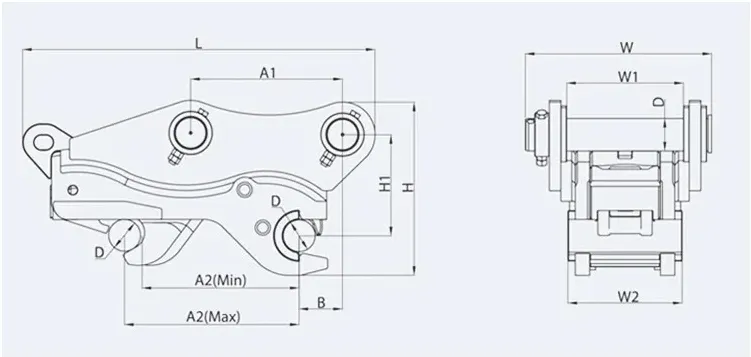Heavy-Duty Hydraulic Quick Coupler for Excavators and Machinery
