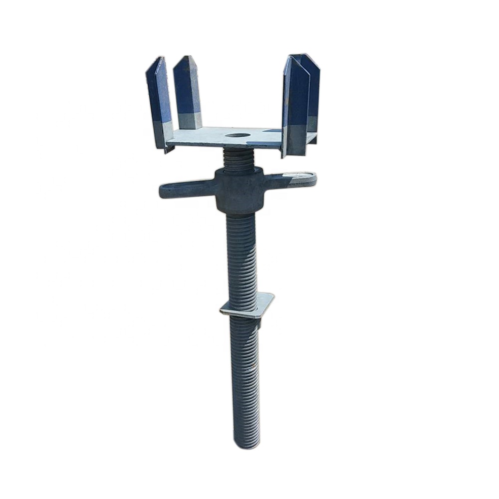 Steel Scaffolding Leveling Screw Jack Wing Nut Spinner Leveler Handle Legs for Office Building