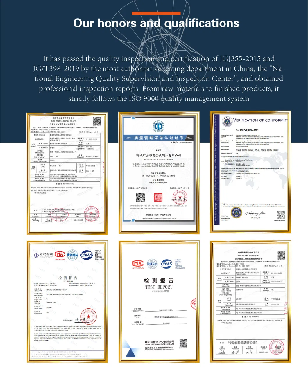 Certificates