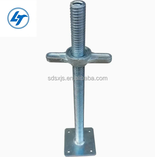 Heavy Duty Q235 Scaffolding U Jack Base | Adjustable Screw Base Jack with Nut for Formwork Support