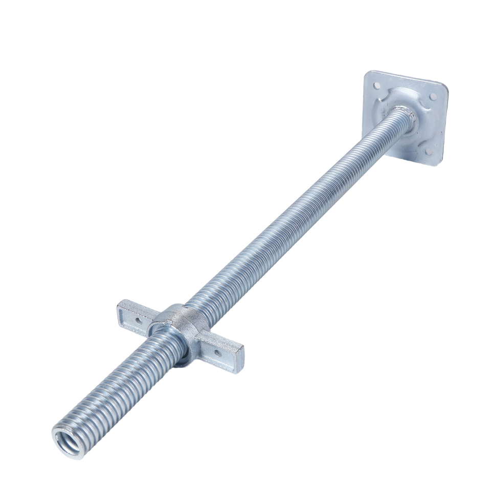 Scaffolding Formwork U Head Steel Jack Base &amp; Solid Hollow Screw Base Jack with Nut