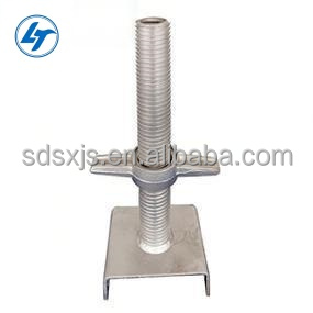 Heavy Duty Q235 Scaffolding U Jack Base | Adjustable Screw Base Jack with Nut for Formwork Support