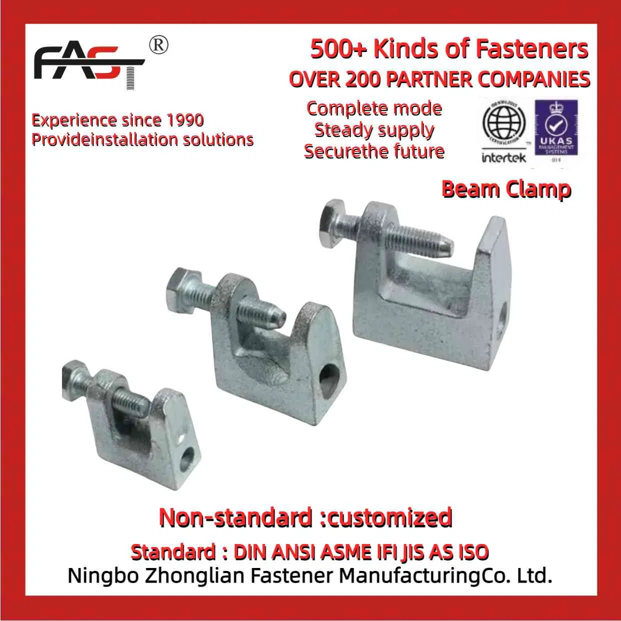 Adjustable Beam Clamp for Custom Fit – Fast &amp; Secure Beam Attachments