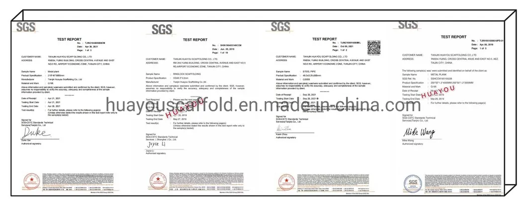Certificates