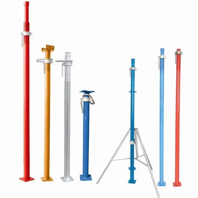 Hot Sale Wholesale Adjustable Galvanized Steel Pipe Prop Base Jack with Screw Nut Construction Jack