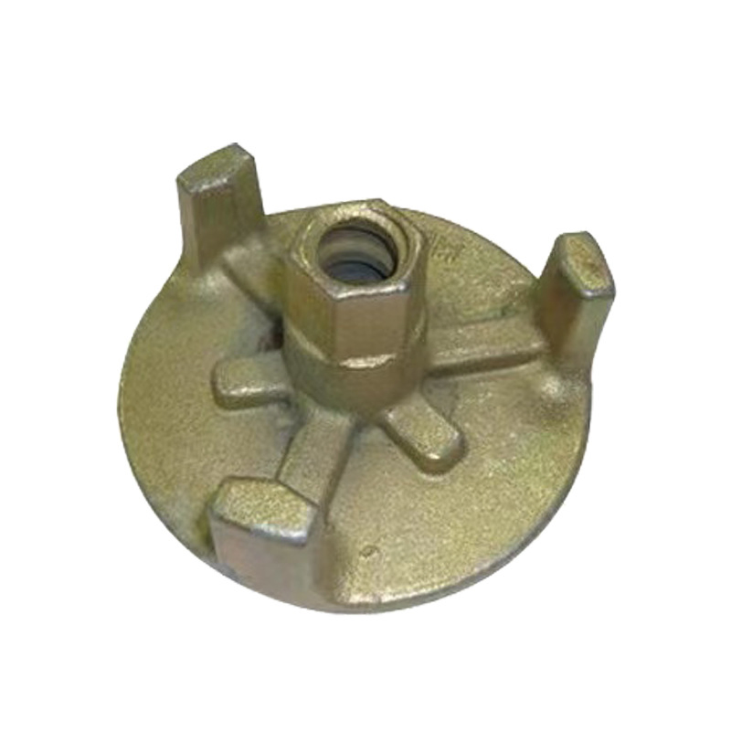 Customized Three-Claw Circular Tie Rod Wing Anchor Nut for Construction Concrete