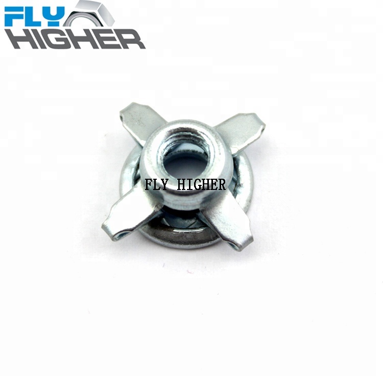 M5 Flat Head Slotted Carbon Steel Blind Rivet Nut with Zinc Plated Finish Jack Body Jack Nut