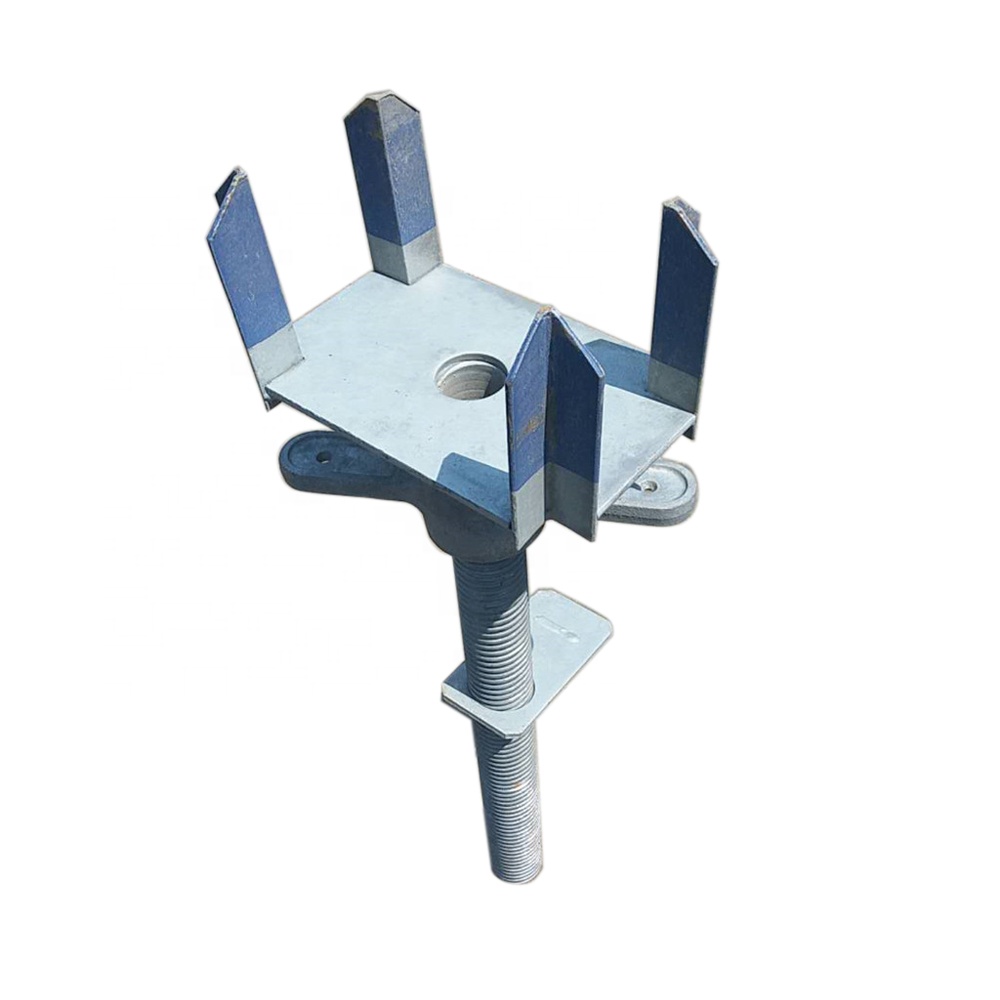 Steel Scaffolding Leveling Screw Jack Wing Nut Spinner Leveler Handle Legs for Office Building