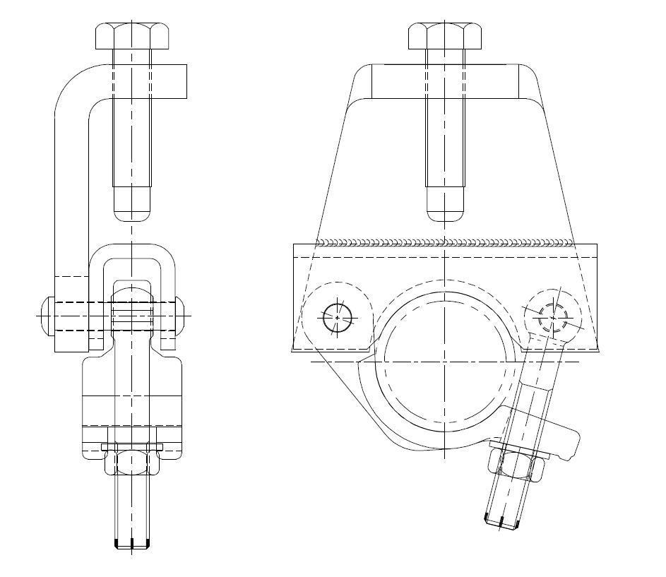 Scaffolding Beam Clamp Fixed Girder Coupler Od48.3X45mm