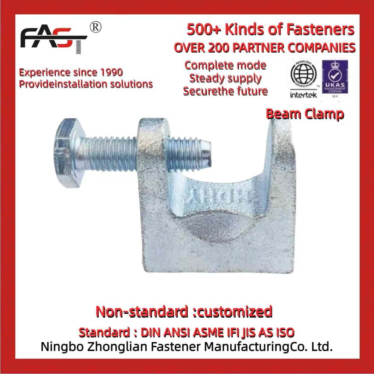 Heavy-Duty Beam Clamp for Demanding Environments – Resilient &amp; Reliable