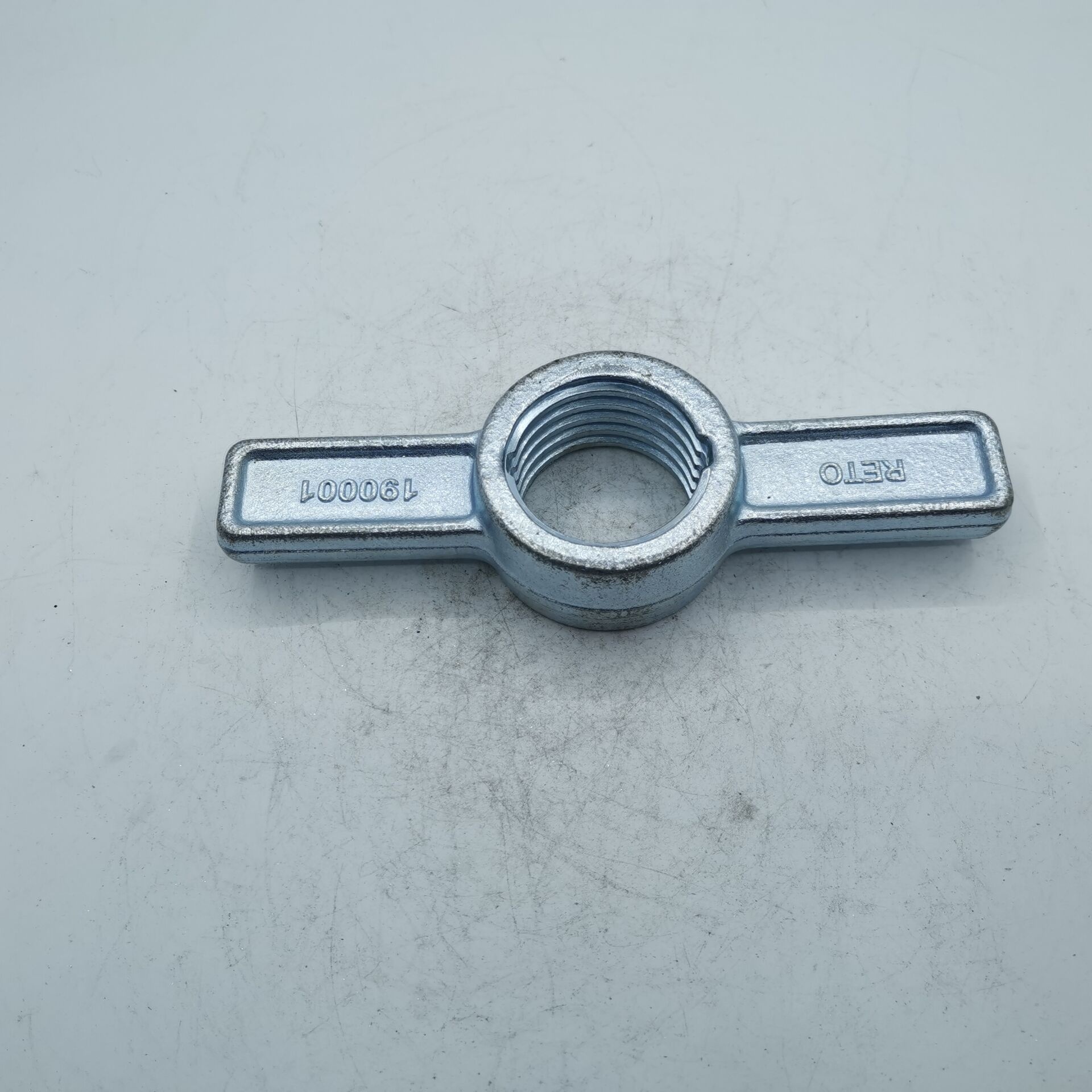 Adjustable Drop Forged Hot Dip Galvanized Q235 Steel Construction Clamp Scaffolding Ladder Parts Screw Jack Nut Handle Accessory