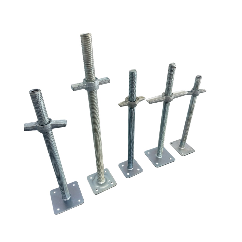 Scaffolding Formwork U Head Steel Jack Base &amp; Solid Hollow Screw Base Jack with Nut