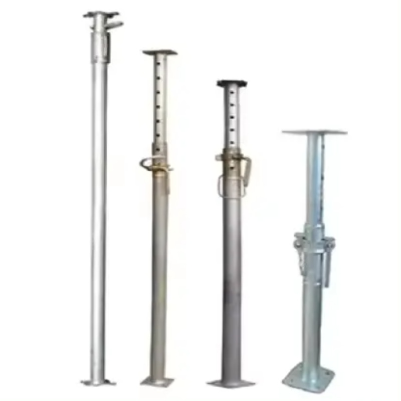 Hot Sale Wholesale Adjustable Galvanized Steel Pipe Prop Base Jack with Screw Nut Construction Jack
